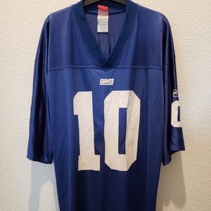 New York Giants Eli Manning Men's sz Large Reebok NFL Team Apparel Jersey
